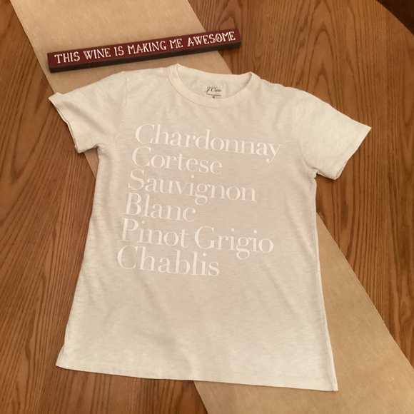 J. Crew Tops - J. Crew “Wine” T- Shirt Size Small